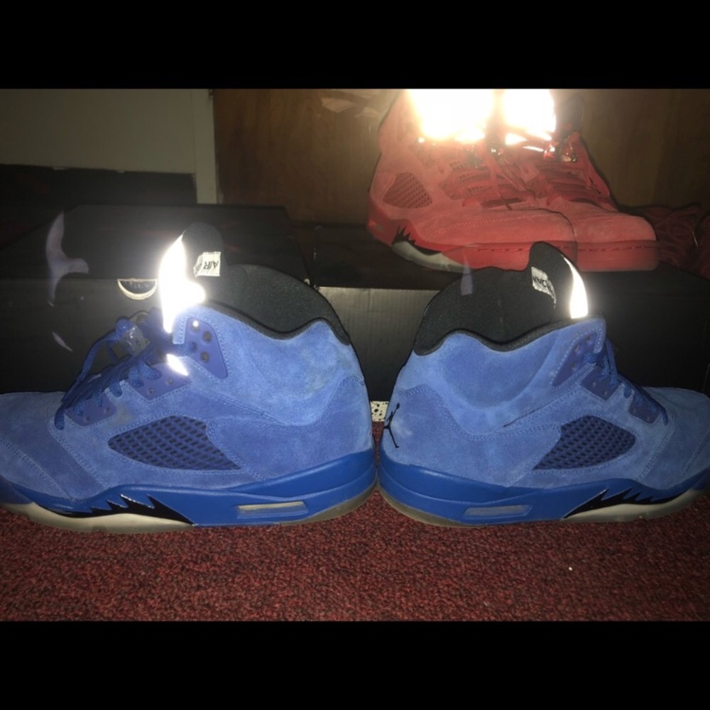 Blue suede 5s